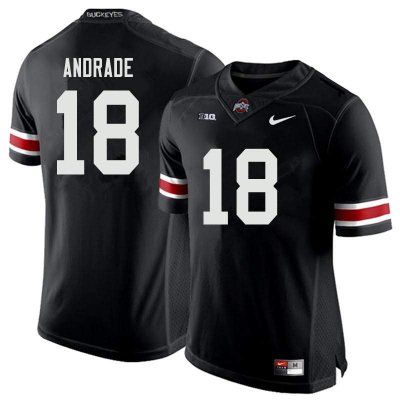 Men's Ohio State Buckeyes #18 J.P. Andrade White Nike NCAA College Football Jersey Real SCC4344XF